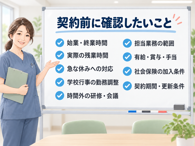 契約前に確認したいこと